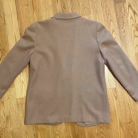 Vintage 100% camel brown blazer Sag Harbor Petite 8P with single button closure - Picture 4 of 8